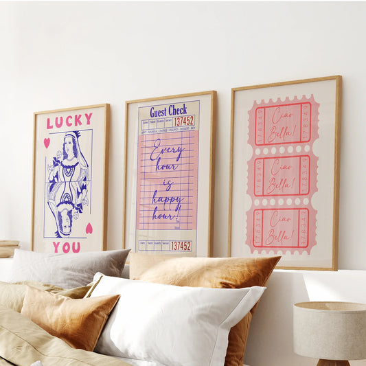 Retro Set of 3 Prints