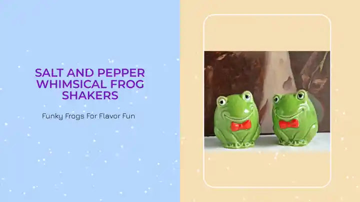 Salt and Pepper Whimsical Frog Shakers by@Outfy