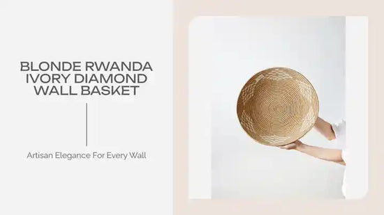 Blonde Rwanda Ivory Diamond Wall Basket by@Outfy