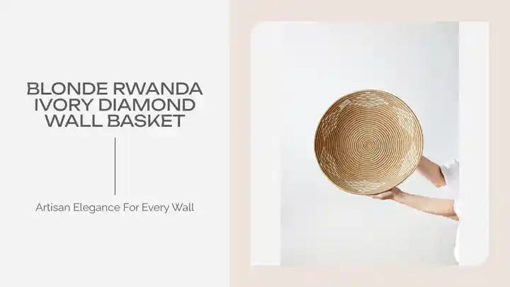 Blonde Rwanda Ivory Diamond Wall Basket by@Outfy