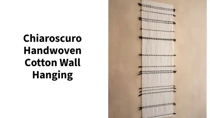 Chiaroscuro Handwoven Cotton Wall Hanging by@Outfy