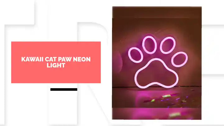 Kawaii Cat Paw Neon Light by@Outfy
